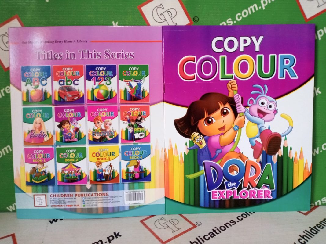 Copy Colour Dora The Explorer Children Publications